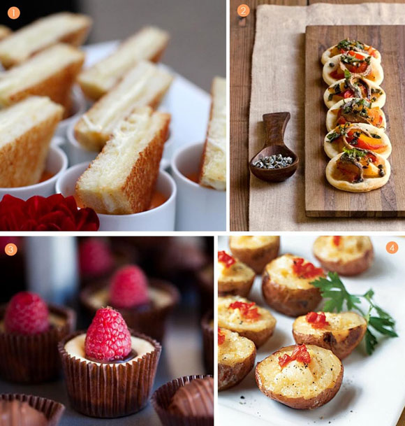 mini food ideas to keep your wedding guests happily fed