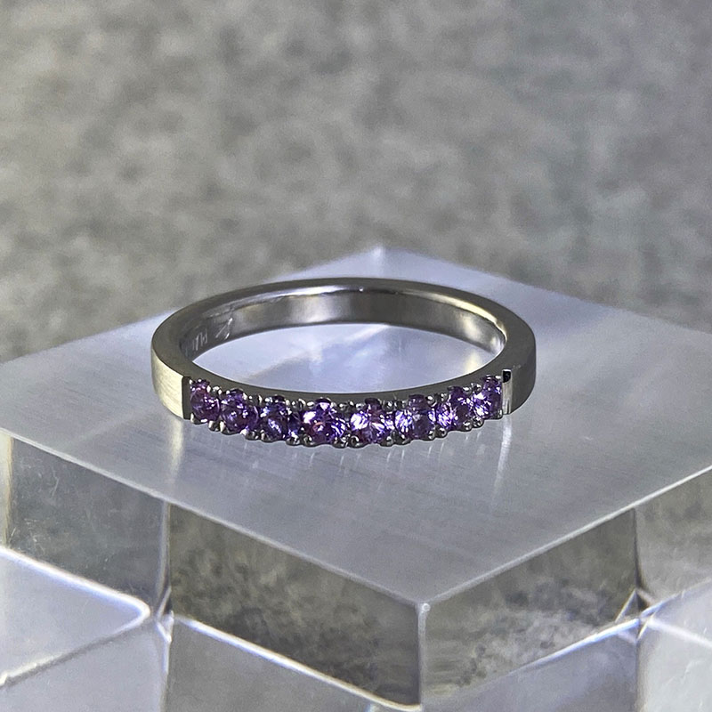 Lilac wedding ring from Kin Gallery.
