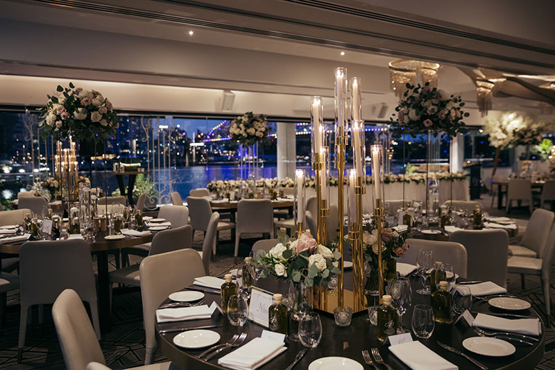 The magical view from the function room at Blackbird Private Dining & Events.