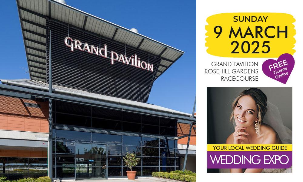 Your Local Wedding Guide Rosehill banner and Grand Pavilion.